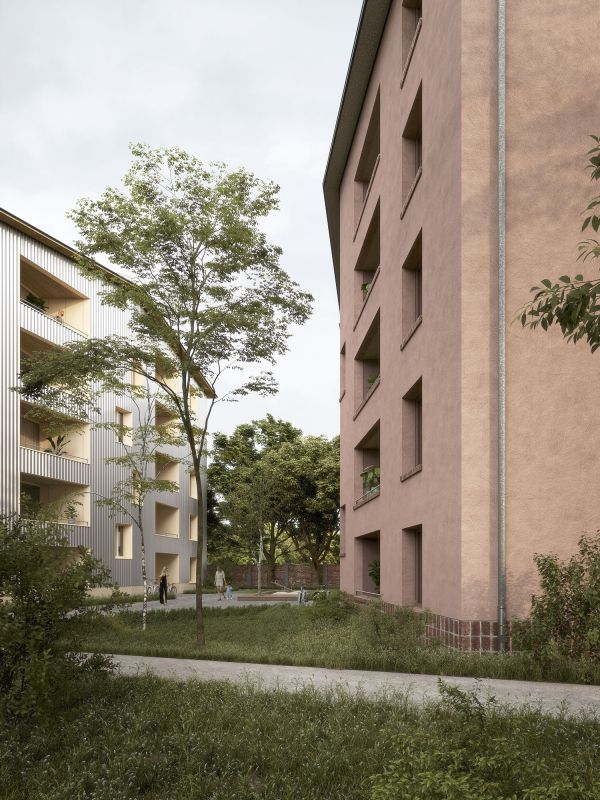Modellprojekt aus Holz, Ziegeln und Lehm zu nachhaltigem Mietwohnungsbau in Berlin