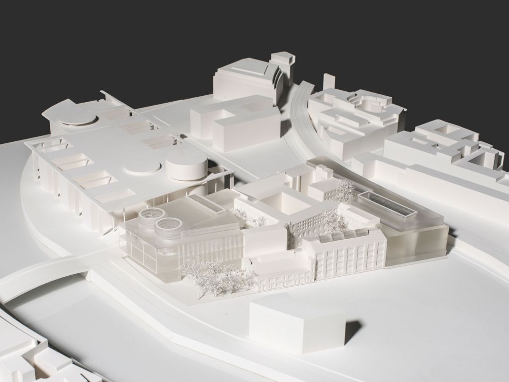 3D Modellentwurf des Luisenblock-Neubaus an der Spree