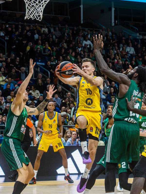 Basketballspiel ALBA gegen Panathinaikos